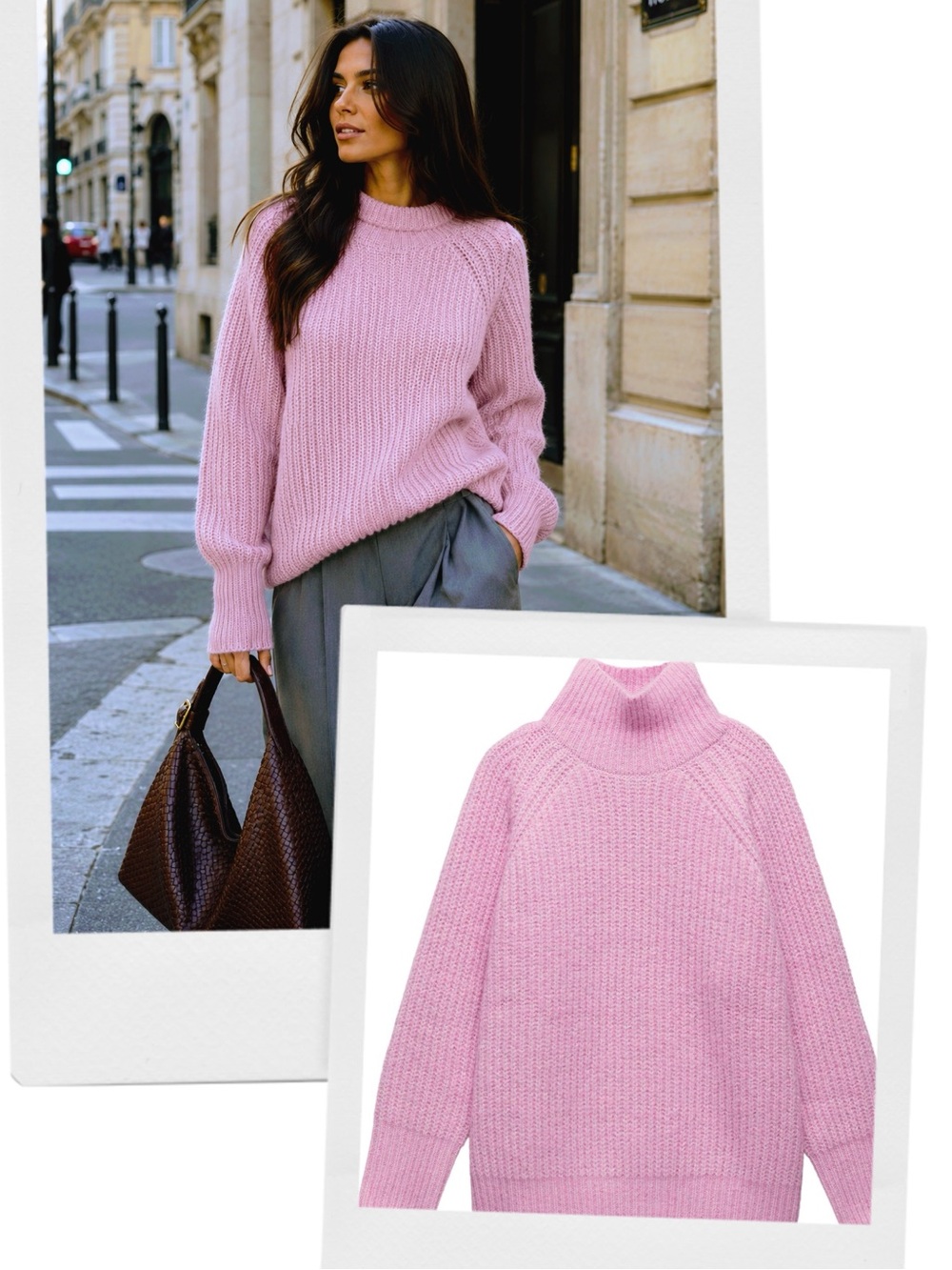 ZARA wool and alpaca blend oversized sweater